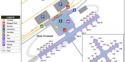 Kuala lumpurju mednarodni letališki terminal zemljevid