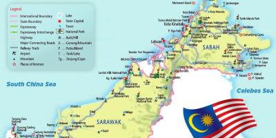 Letališča v maleziji zemljevid
