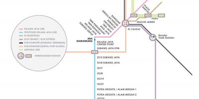 Ampang park lrt postaja zemljevid
