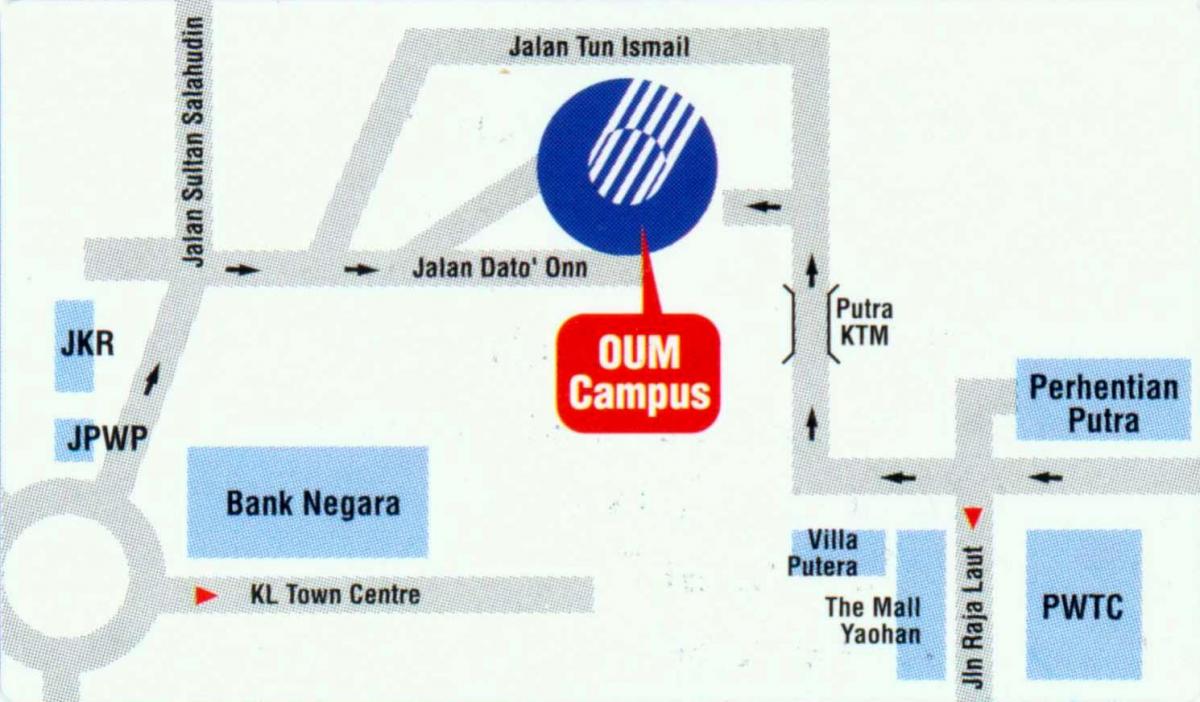 Zemljevid banke negara malezija mesto