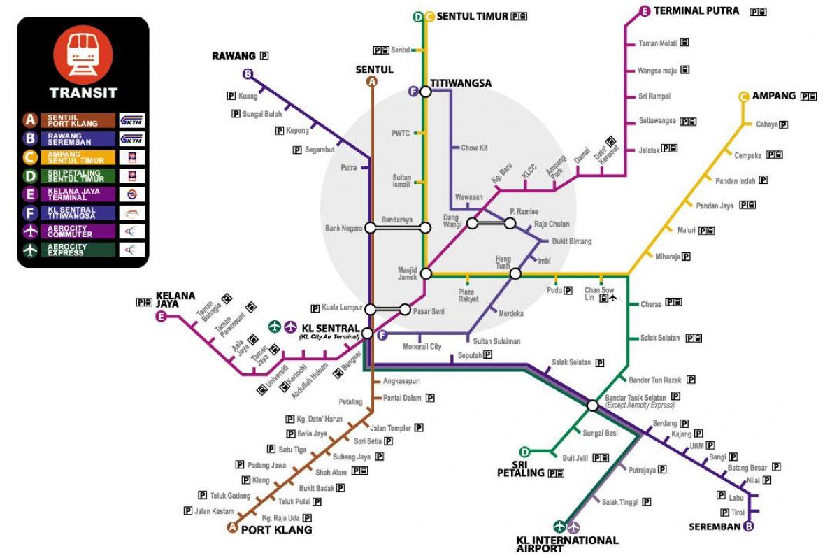 Zemljevid ktm tranzitnega