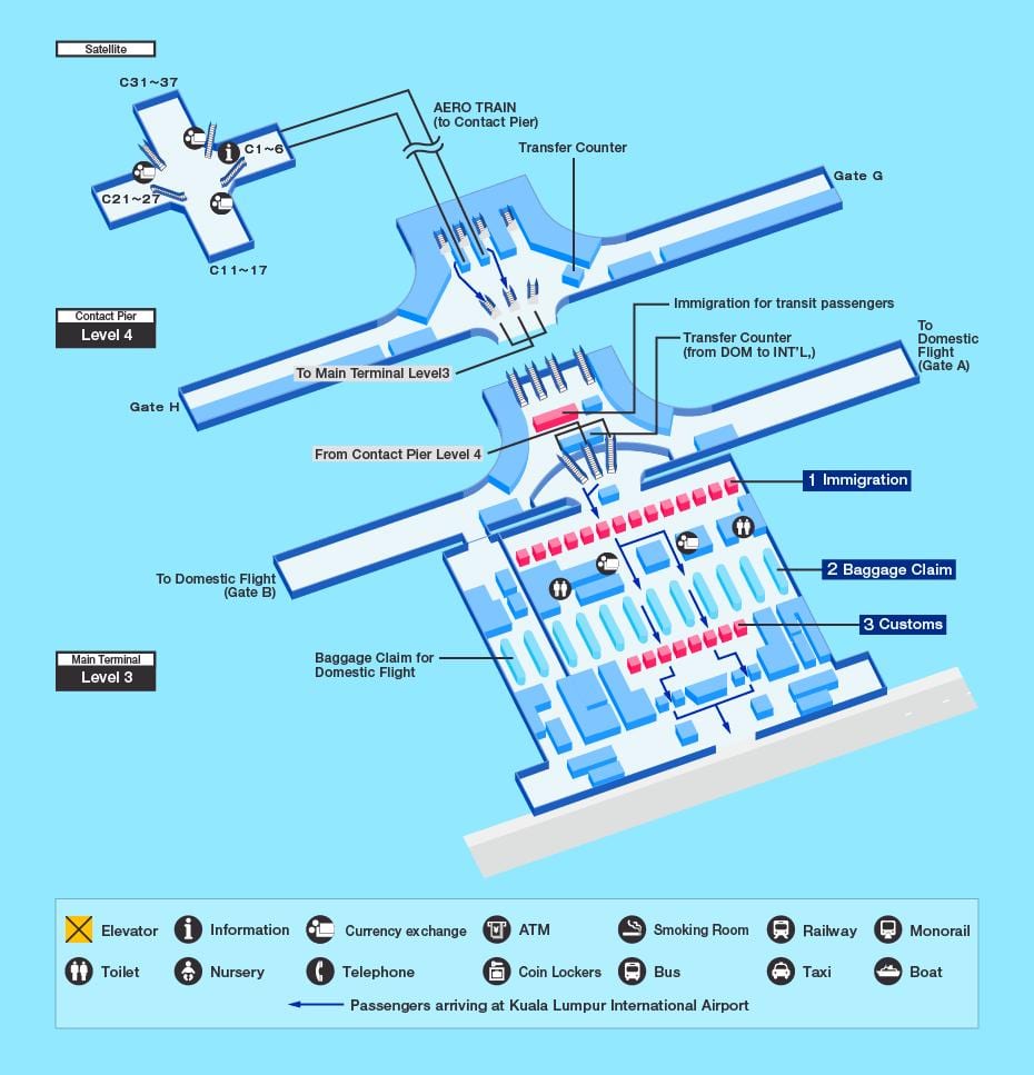 klia terminal zemljevid