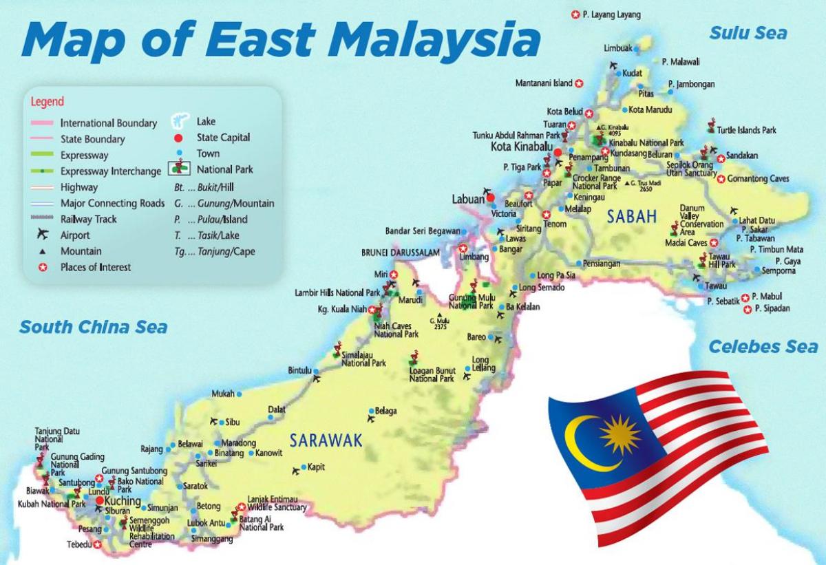 letališča v maleziji zemljevid
