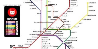 Zemljevid podzemne železnice kuala lumpurju