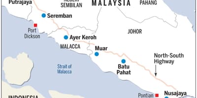 Večja kuala lumpurju zemljevid